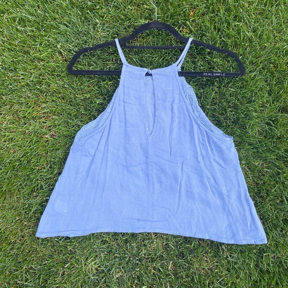 Kendall & Kylie Pacsun Light Blue Crop Top - Picture 4 of 4